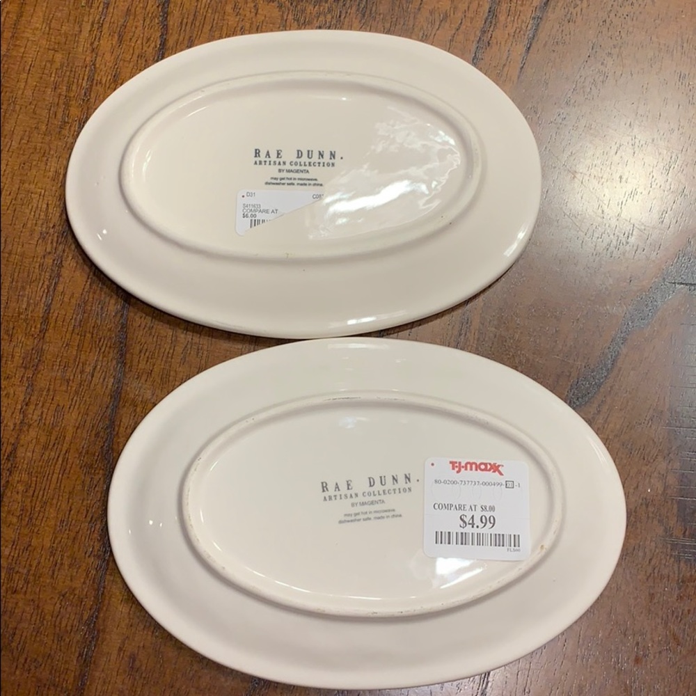 2 Rae Dunn Saucers - Picture 2 of 2